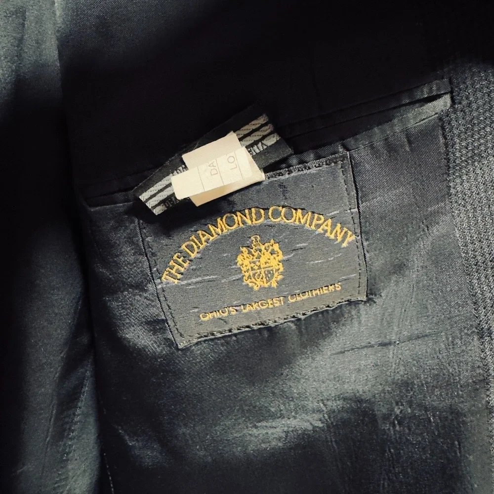 Vintage Christian Dior‎ Monsieur Wool Tailored Blazer Gray Men's Sport Coat